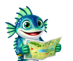 Ciao sono Luccius, la mascotte di Piediluco.it